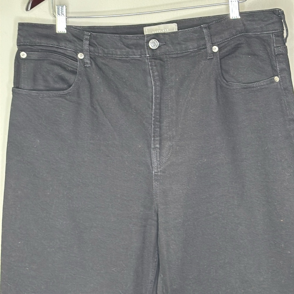 Everlane The Way High Straight Leg Jean in Coal Women's Size 33 Long Like New - Picture 3 of 11